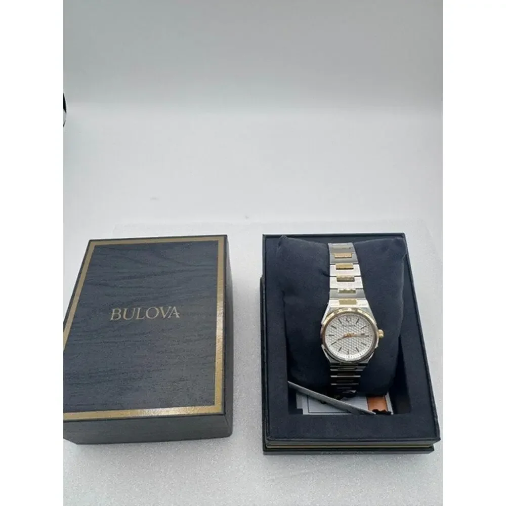 NEW Bulova Women's Classic Two-Tone Stainless Steel Quartz Watch 98L323